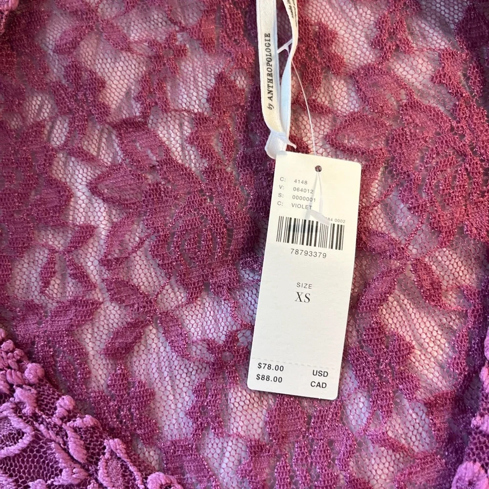 NWT’s Anthropologie sheer Lace Women's Top